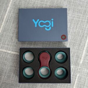 Yogi Fidget Spinner Finger Spinner Red Turquoise Stress Relief Sensory Spinner